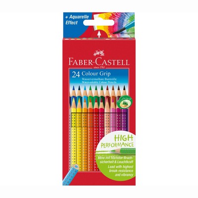 24 цвета, набор цветных карандашей Faber Castell GRIP