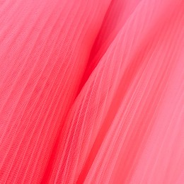 38 Флуо-розовый фатин-плиссе