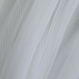 01 Белый фатин-плиссе, мелкая складка
