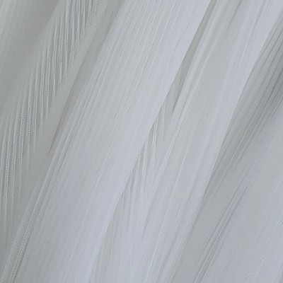 01 Белый фатин-плиссе, мелкая складка