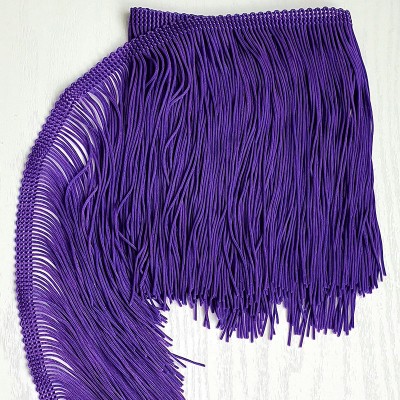 31 Темно-лиловая бахрома 15 см, purple