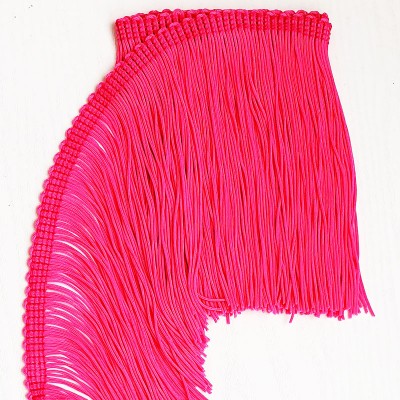 38 Флуо-розовый бахрома 15 см, cerise