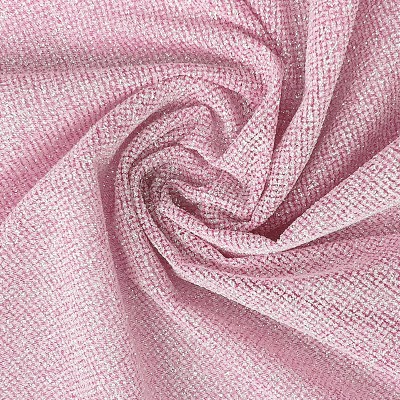 34 Розовая глиттерная ткань, мелкие блестки