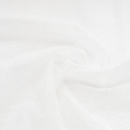 01-2 Белая глиттерная ткань, мелкие блестки