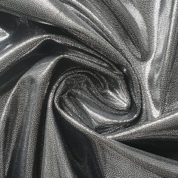 04 Сталь (серебро на черном бифлексе), голограмма эластичная, Италия