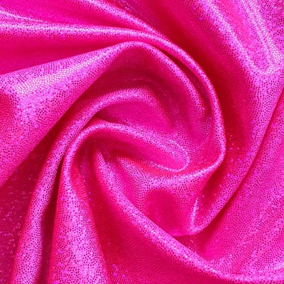 39 Флуо-розовая мерцающая на флуо-розовом бифлексе, голограмма эластичная Premium, Италия