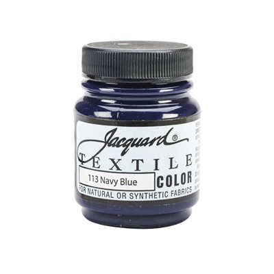 Краска по ткани "Jacquard Textile Colors" №113 черно-синий