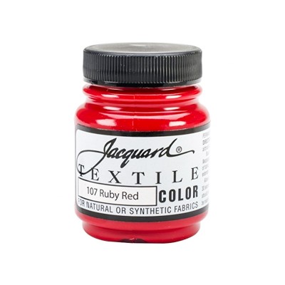 Краска по ткани "Jacquard Textile Colors" №107 рубиновый красный