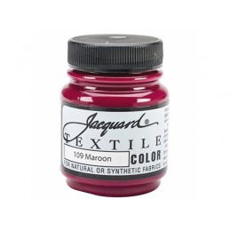 Краска по ткани "Jacquard Textile Colors" №109 темно-бордовый (каштан)