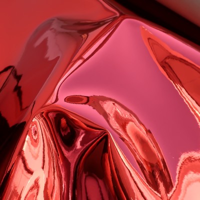 Красный глянец , ткань зеркальная (винил)